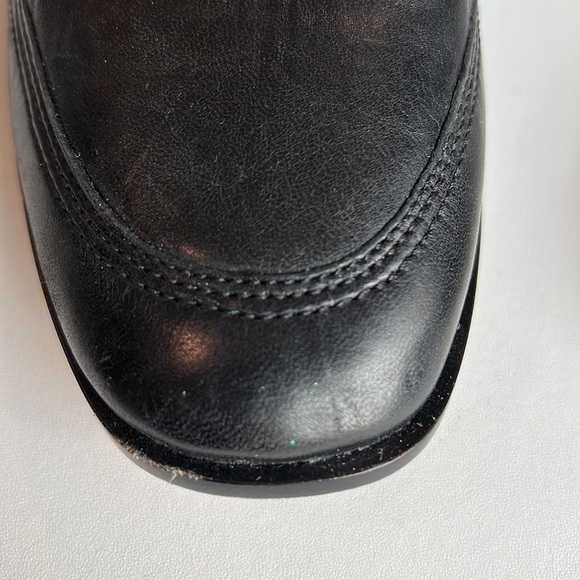 Donna Karan - black chunk leather pumps, 9 - Picture 11 of 14